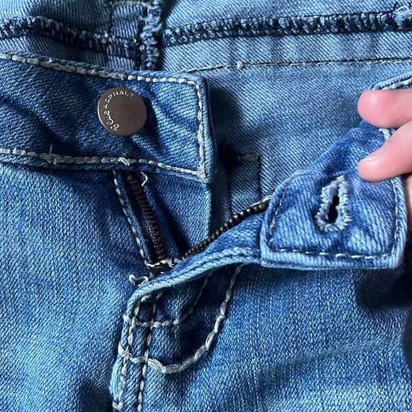 Blue Asphalt Distressed low rise jeans - Picture 3 of 5